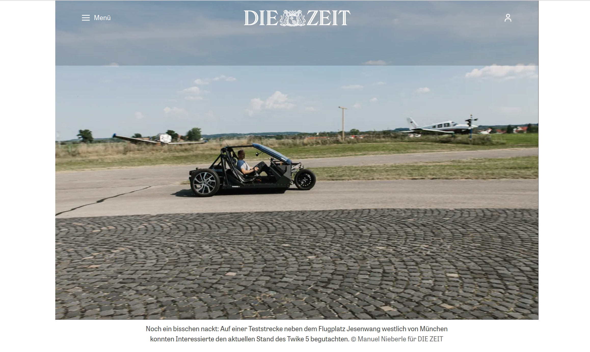 DIE ZEIT über das TWIKE 5: Effizienz neu gedacht